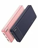 Power Bank 15000mAh 5V/3A Ricarica Rapida, AsperX Caricatore Portatile Batteria Esterna 2 Pezzi, Powerbank USB C Uscita e Ingressi (3.0A) e 3 USB Uscita da Tipo-c per Smartphone,iPhone,Xiaomi Samsung