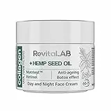 RevitaLAB Day and Night Collagen Anti-Aging Moisturiser, enriched with Hyaluronic Acid, Matrixyl® 3000, Hemp Seed Oil, and a UVA/UVB Filter for Ages 60 - 75, 50 ml