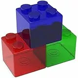 Salvadanaio originale con frasi-salvadanaio decorativo-salvadanaio a forma di blocco di costruzione impilabile-salvadanaio originale per i fan di Lego-Risparmia e raggiungi i tuoi