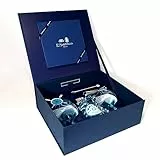 Malfy Pacchetto Mixologia, in Collaborazione con Marinella, Contiene Gin Malfy Originale 70 cl, Foulard Marinella, 2 Copa Baloon Malfy in Vetro Serigrafati, 1 Jigger, 1 Spoon, 2 Stirrer