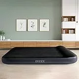 Intex 64143 Materasso Gonfiabile Matrimoniale Dura Beam Pillow Rest con Tecnologia Fiber Tech, senza Pompa Elettrica, 152 x 203 x 25 cm
