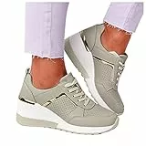 Kobilee Scarpe Donna Offerta Platform Con Zeppa Fitness Scarpe da Corsa Basse Comode Eleganti Scarpe Running Scarpe Ginnastica Respirabile Leggero Trail Sneakers Scarpe Sportive Trekking Casual