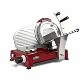 G3 Ferrari G20085 Affettatrice Semiautomatica a Gravità 'Emilia 250', 180W, Ø25 cm, Alluminio, Rosso