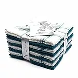Penguin Home® Set di 8 Panni in Cotone 100%, Color tè Blu