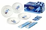Voiello La Scaramantica Gift Box 2023, Idea Regalo con 2 Pack di Pasta Voiello Il Gran Spaghetto, 4 Piatti in Ceramica e 1 Runner da Tavola, Edizione Limitata Dedicata ai Gesti Scaramantici di Napoli