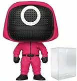 POP [Squid] Game - Figura in vinile per operaio mascherato Funko, con custodia protettiva compatibile), multicolore, 9,5 cm
