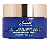 Bionike Defence My Age - Crema Rinnovatrice Viso Notte Anti Age con Burro di Karitè, Nutre e Rafforza la Pelle, Contrasta Secchezza e Invecchiamento, Dona Tonicità e Luminosità, 50 ml