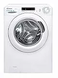 Candy Smart CS 14102DE/1-S Lavatrice 10 kg, Carica Frontale, 1400 Giri, Motore AC, 16 Programmi, Smart Touch, Libera Installazione, Bianco, Classe E, 60x58x85 cm