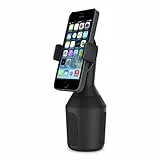 Belkin Supporto per Portabicchieri dell'Auto (Supporto da Auto per iPhone 12, 12 Pro, 12 Pro Max, 12 mini, 11, 11 Pro, 11 Pro Max, XS Max, XS, XR, X, SE, 8/8 Plus, Samsung, LG, Sony, Google ecc)