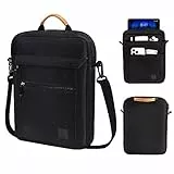 Dadanism 9-11 Pollici Tablet Custodia Protettiva Borsa Tracolla Compatibile con 11' iPad Pro M2 2022-2018, 10,9' iPad 10a Gen/Air 5/Air 4, 10,2' iPad 9a/8a/7a Gen, Galaxy Tab A8/S8/S9/S6 Lite, Nero