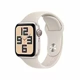 Apple Watch SE (2ª generazione, 2023) GPS + Cellular 40mm Smartwatch con cassa in alluminio color galassia e Cinturino Sport galassia - S/M. Fitness tracker, monitoraggio del sonno.