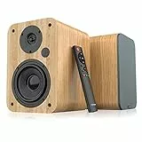 VULKKANO A4 Cassa Amplificata con Woofer da 4 Pollici, Bluetooth 5.0, Optica, RCA, USB, Coassiale, Casse Monitor con Design Elegante