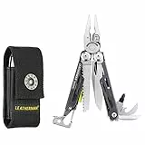 LEATHERMAN Signal - Attrezzo Multifunzione Tascabile con 19 Pratici Strumenti per Fai da Te, Outdoor e Campeggio - Grigio