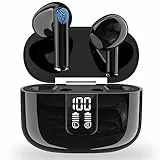 Cuffie Bluetooth 5.3 Auricolari Wireless: Cuffie Wireless con 4 HD Microfono Stereo HiFi, 40 Ore Cuffiette Bluetooth Sport, Cuffie Senza Fil Compatibilità per iPhone, Xiaomi, Samsung, Android