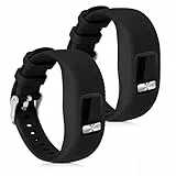 kwmobile Cinturino S in TPU e Silicone compatibile con Garmin Vivofit 4-2x Fascetta con Fibbia ca. 13-21 cm - Small