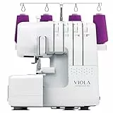 VIOLA Look T12 Macchina Tagliacuci con 12 Punti Cucito, Overlock con Differenziale, Cuce a Braccio Libero