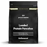 Protein Works - Preparato Per Pancake, Colazione Ad Alto Contenuto Proteico, Snack A Basso Contenuto Di Zucchero, Facile e Veloce da Realizzare, Naturale, 16 - 8 Porzioni - 1kg