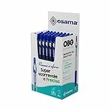 Osama - Set Penne Gel con Inchiostro OBG Superscorrevole e Preciso,Pack 48 Pezzi con Penna a Sfera 1.0 mm - Penna Gel a Scatto, Ideale per Cancelleria Scuola, Ufficio, Università e Cartoleria,Blu