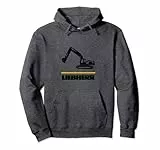 Liebherr macchinista pilota fan escavatore amore macchine edili Felpa con Cappuccio