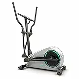 Bluefin Fitness CURV 2.0 Bicicletta Ellittica da Casa | Cross Trainer | Esercizi di Step | Air Walker | Compatta | Console Digitale LCD | Bluetooth | App Smartphone | Nero e Grigio Argento