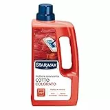 STARWAX Detergente per cotto colorato - 1L - Ideale per la manutenzione del cotto colorato, rosso o fiammato - Senza risciacquo