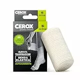 CEROX Active,Benda Elastica Autoaderente-Elevata Traspirazione ed Alta Flessibilità-Ideale per lievi traumi, bendaggi leggeri e fissaggio di medicazioni-Applicazione semplice ed immediata (7,5cmx4,5m)