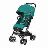 Gb Gold Qbit+ All Terrain - Passeggino compatto da viaggio 3 in 1, dalla nascita fino a 17 kg 4 anni), blu Laguna