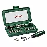 Set Bosch da 46 pz. Set di bit di avvitamento e giradadi (bit PH, PZ, esagonali, T, S, accessori trapano e cacciavite)