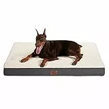 Bedsure Cuccia per cani di taglia grande fino a 68 kg – XXL ortopedico letto per cani con copertura rimovibile lavabile, tappetino per letto per animali domestici, grigio