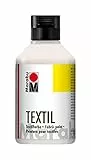 Marabu 17160075073 – Colore per Tessuti, 250 ml, Colore Bianco (Etichetta in Lingua Italiana Non Garantita)