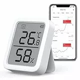 SwitchBot Igrometro Digitale Ambiente Interno - Termometro Igrometro Esterno Bluetooth per Casa, Controllo APP, Allarme Intelligente e Memorizzazione dei Dati