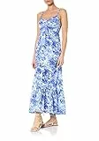 Goldenpoint Mare Donna Abito Lungo Tropical Shade, Colore Bianco, Taglia M