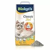 Biokat's Classic 3in1 senza profumo, Lettiera agglomerante con 3 diverse dimensioni di grani, 1 sacco, 1 x 10 L