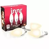 innr E14 White Lampadina LED, funziona con Philips Hue*, Alexa & Google (Hub Richiesto) Dimmerabile, Bianca Calda 2700K, 3-Pack, RB 245-3