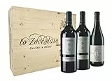 Lo Zoccolaio Cassetta Legno - Vino Rosso - Barbera D'Alba+Langhe Rosso+Barolo 3 Bottiglie x 750ml