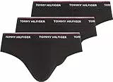 Tommy Hilfiger 3 Pack Slip Brief, Black, L (Pacco da 3) Uomo