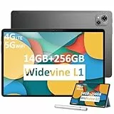 OSCAL PAD13 Tablet 10 Pollici 2023, 14(8+6) GB+256GB (TF 1TB), 5G WiFi+Tablet 4G LTE, Widevine L1, Octa-Core, 7680mAh, FHD 1920x1200, 13MP+8MP, Dual SIM/OTG/GPS/BT5/Android 12 Tablet con Penna
