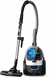 Philips PowerPro Aspirapolvere Compatto senza Sacco Serie 3000, Raccolta della Polvere al 99,9%*, 900 W, PowerCyclone 5, Filtro Allergy H13, Bianco Stella (FC9332/09)