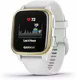 Garmin Venu Sq, Smartwatch GPS Sport con Monitoraggio della Salute e Garmin Pay, Bianco (Bianco/Oro)