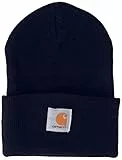 Carhartt, Knit Cuffed Beanie Unisex, Blu navy, OFA