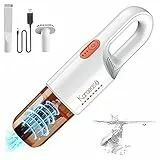 KARAEASY Aspirabriciole Senza Fili e Aspirapolvere Auto, Aspirapolvere Portatile Potente da 8000Pa, 120W, Batteria 4000mAh Con Ricarica Rapida, Autonomia di 30 Minuti e Filtro Lavabile Hepa