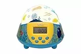 Lexibook NLJ140DO - Radiosveglia proiettore Disney Alla Ricerca di Dory (Finding Dory), design Dory/Nemo, Proietta ul soffitto, Luce Notturna, a batterie Blu/Giallo