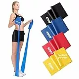 Banda Elastica | Banda Elastiche Fitness per Fisioterapia ed Esercizio | Bande di Resistenza Ideale per Yoga e Pilates | UNA FASCIA (Blu (5.2kg), 2m)