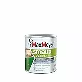 Maxmeyer Smalto All'Acqua Poliuretanico Opaco Bianco 0,75 L