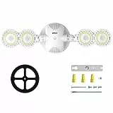 SANSI Faretto LED 30W da esterno, luce di sicurezza LED 4000lm 5000K bianco luce diurna, luce LED da esterno super luminosa, proiettore impermeabile IP65, proiettore orientabile, bianco