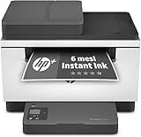 HP LaserJet M234sdwe 6GX01E, Stampante Multifunzione Laser A4, Monocromatica, Fronte/Retro Automatico, 29 ppm, Wi-Fi, HP Smart, 6 Mesi di Piano Toner Instant Ink incluso con HP+, Nera