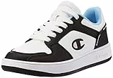 Champion Rebound 2.0 Low W, Sneakers Donna, Bianco/Nero/Azzurro/Rosa (WW018), 39 EU