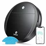 LEFANT Robot Aspirapolvere Lavapavimenti mini,2200pa forte aspirazione,6D Sensore di Collisione,Alexa/Google,Ideale per peli di animali domestici, Moquette e Pavimento duro,Aspirapolvere Robot-M213