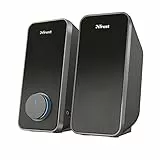 Trust Arys Casse PC 2.0 Set Altoparlanti Stereo, 28 W, Alimentazione USB, Jack AUX 3.5 mm, Casse per PC Fisso, Altoparlante per Computer, Portatile, Tablet, Smartphone - Nero