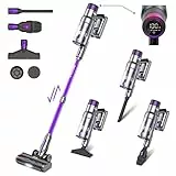 Vistefly V15 MAX Aspirapolvere senza Fili, 33Kpa 500W Scopa Elettrica Potente 4 in 1, Sensore di Polvere Intelligente Autonomia 60 Min Aspirapolvere per Peli Capelli Pavimento Tappeti